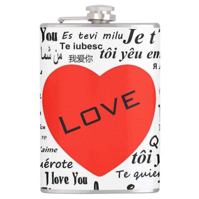 Love Hip Flask (Front)