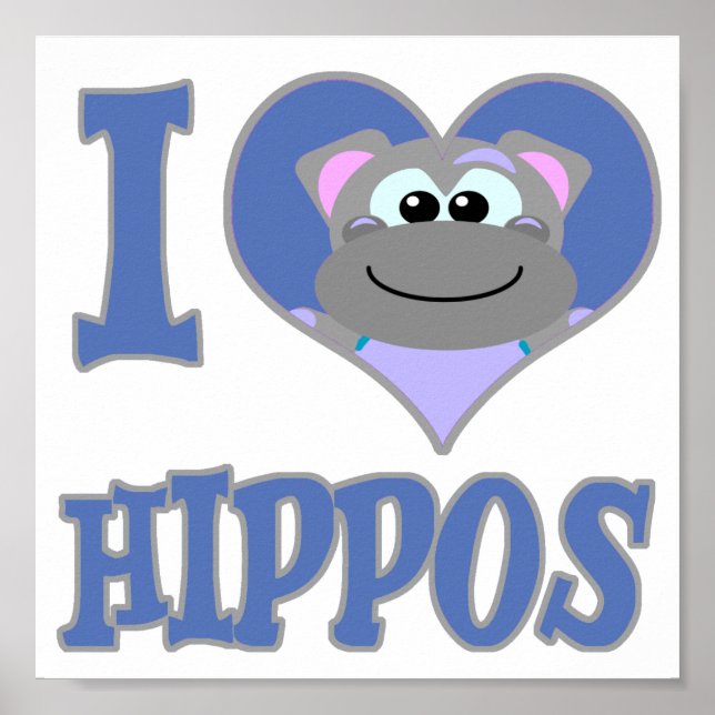 love hippos poster (Front)