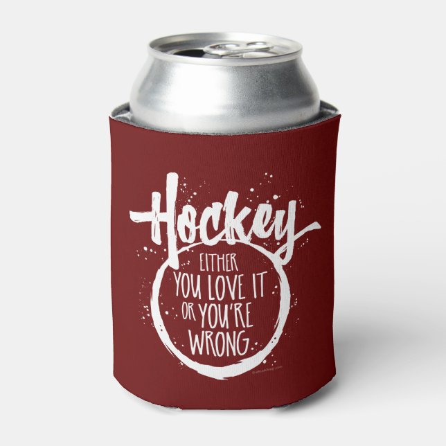 Love Hockey Can Cooler (Can Front)