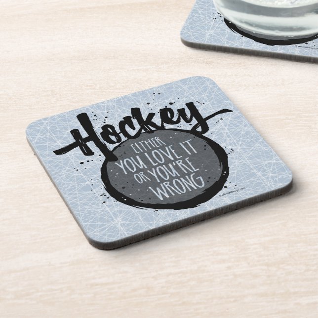 Love Hockey Coaster (Left Side)