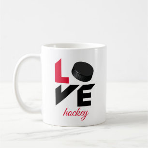 Love hockey coffee mug