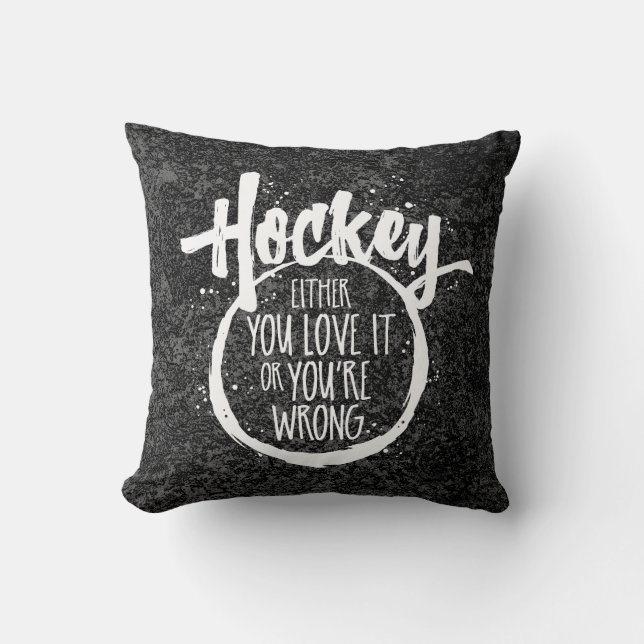 Love Hockey Cushion (Front)