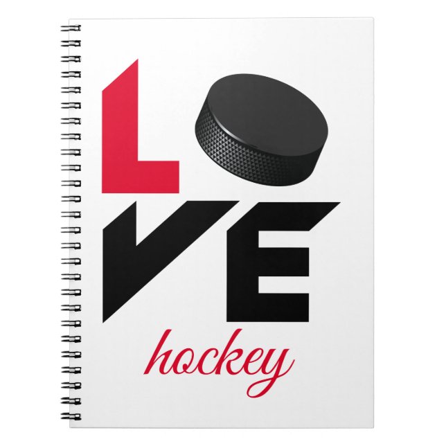 Love hockey notebook (Front)