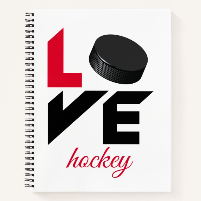 Love hockey notebook (Front)