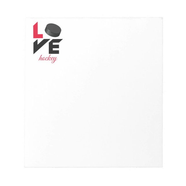 Love hockey notepad (Front)