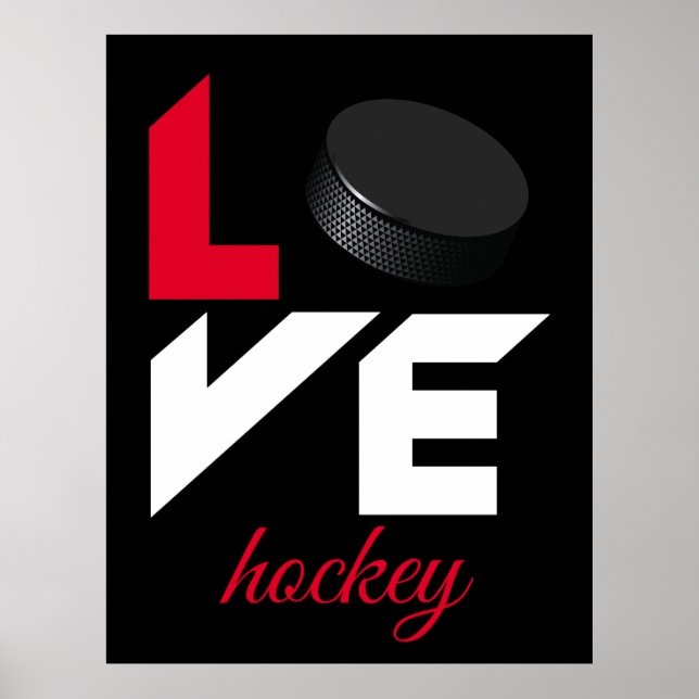 Love hockey poster (Front)