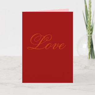 Love Holiday Card