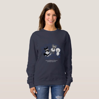 Love, Home - Schnauzer Dark Sweatshirt (Women)
