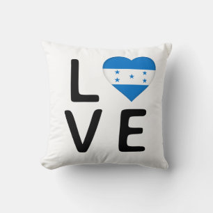 Love - Honduras Flag Cushion