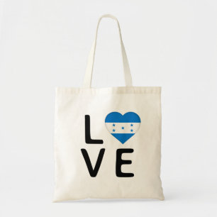 Love - Honduras Flag Tote Bag