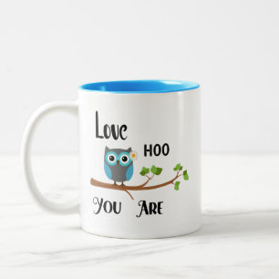 Love Hoo You Are Blue Owl Mug