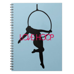 LOVE HOOP Aerial Hoop / Lyra Silhouette Note Book