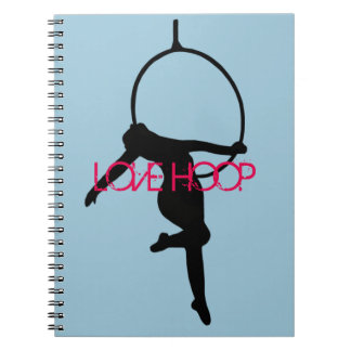 LOVE HOOP Aerial Hoop / Lyra Silhouette Note Book