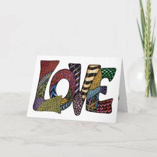 Love, Hope and Peace wish for the New Year Holiday Card