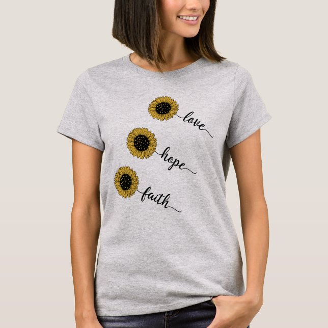 Love Hope Faith T-Shirt (Front)