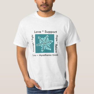 Love/ Hope/ Fight / Cure - Myasthenia Awareness T-Shirt