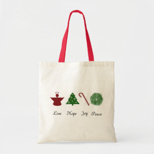 Love Hope Joy Peace Tote Bag