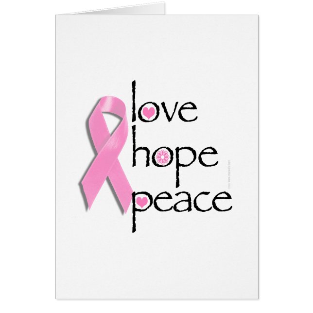 Love Hope Peace Breast Cancer Tees and Gifts (Front)
