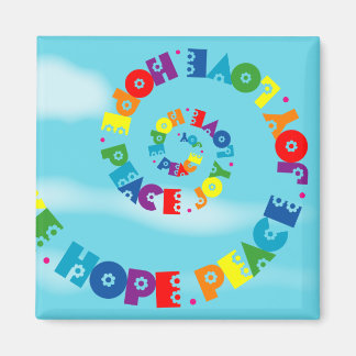 Love Hope Peace Joy Magnet