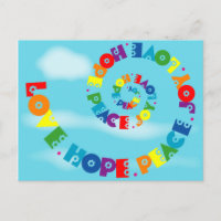Love Hope Peace Joy Postcard