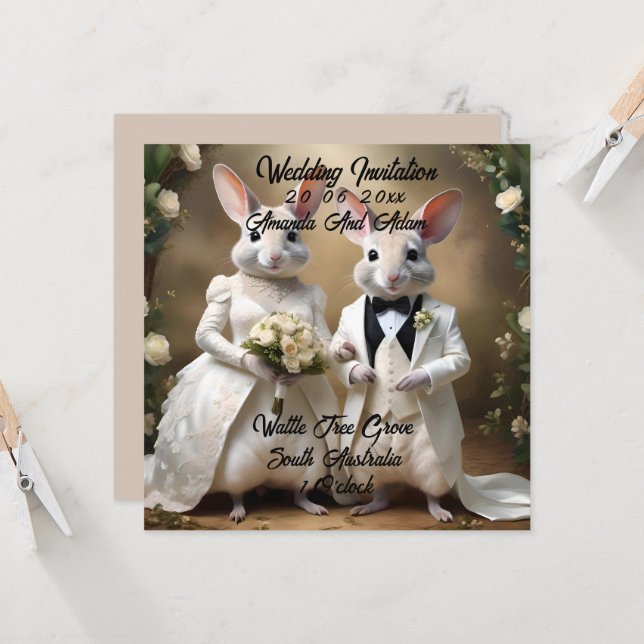 "Love Hops Down Under: A Bilby Wedding Celebration (Front/Back In Situ)