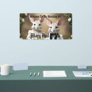 "Love Hops Down Under: A Bilby Wedding Celebration Banner
