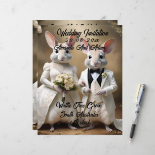 "Love Hops Down Under: A Bilby Wedding Celebration Custom Letterhead