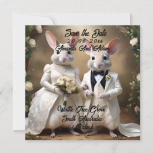 "Love Hops Down Under: A Bilby Wedding Celebration Save The Date