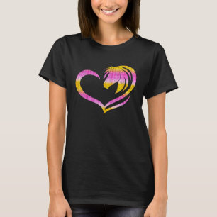Love Horse Hooves Hearts Happy Valentines Love Rel T-Shirt
