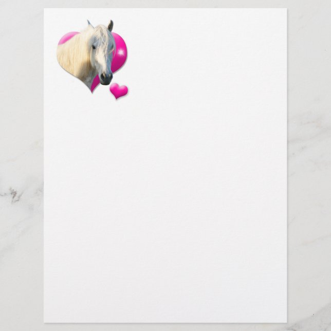 Love Horse Letter Paper (Front)
