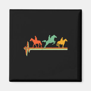 Love Horse Mum Horseback Rider Equestrian Riding J Magnet