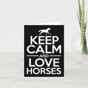 Love Horses Horse Horseback Riding Equestrian Card