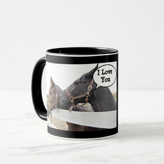 Love Horses Mug (Front Left)