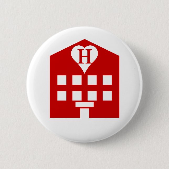 Love Hotel Japanese Emoji 6 Cm Round Badge (Front)