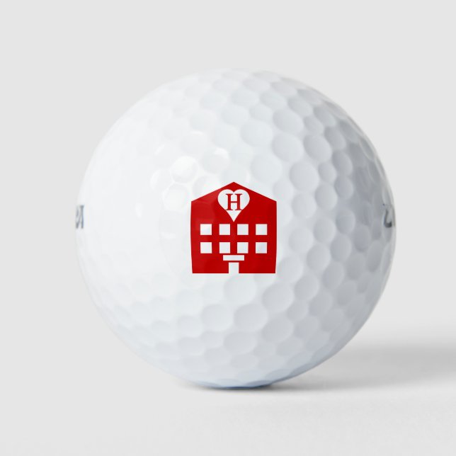 Love Hotel Japanese Emoji Golf Balls (Front)