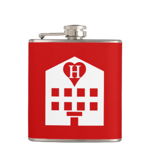 Love Hotel Japanese Emoji Hip Flask
