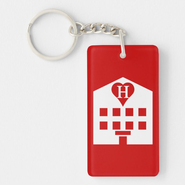 Love Hotel Japanese Emoji Key Ring (Front)