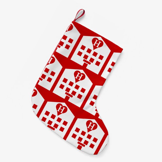 Love Hotel Japanese Emoji Small Christmas Stocking (Front (Hanging))