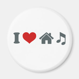 Love House Music White Magnet Ibiza Dancing