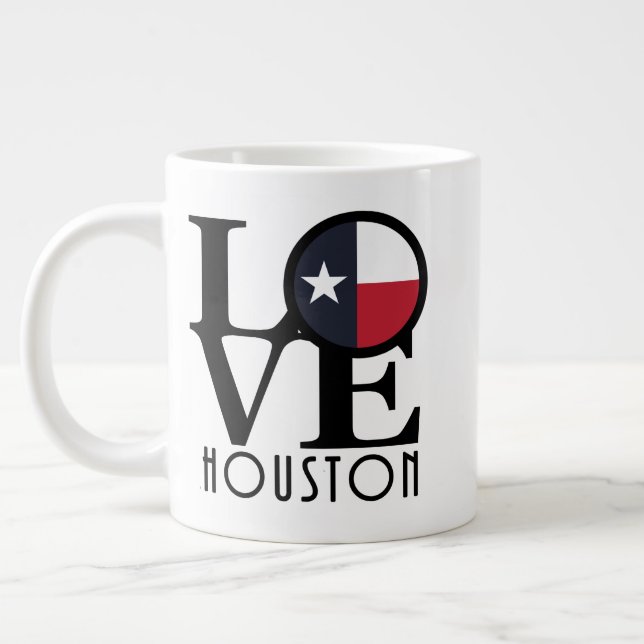 LOVE Houston 20oz Large Coffee Mug (Left)