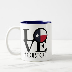 LOVE Houston Texas 11oz Two-Tone Coffee Mug