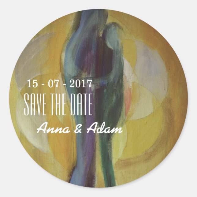 Love Hug Couple Wedding Sticker (Front)