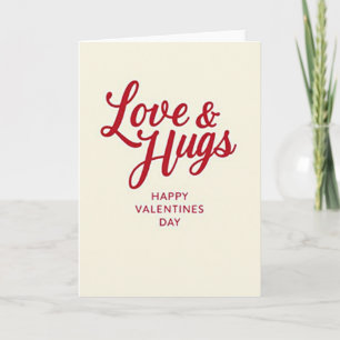 Love Hugs Minimalist Card
