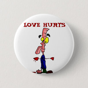 Love Hurts 6 Cm Round Badge