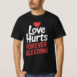 Love Hurts Gothic Horror Halloween Tee