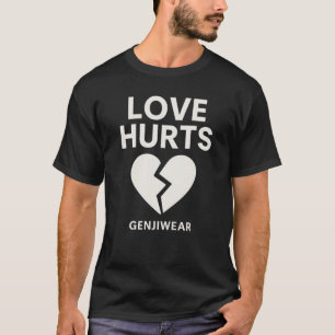 LOVE HURTS – Minimalist Broken Heart Design by GEN T-Shirt