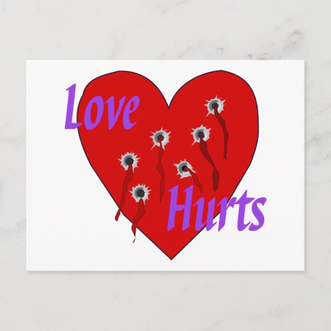 Love Hurts Postcard (Front)