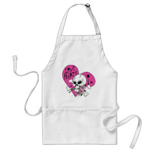 Love Hurts Skull Standard Apron