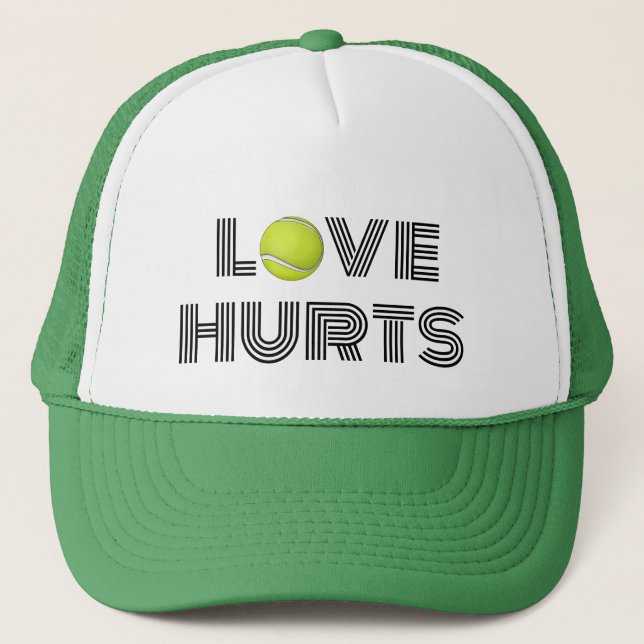 Love Hurts Tennis Hat  (Front)