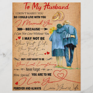 Love Husband   Letter To My Husband I Love You Custom Letterhead
